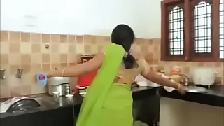 DEVER AND BHABHI HOT SAREE NAVEL ROMANCE Beside BEDROOM