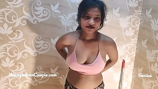 beautiful young indian girl in the matter of shower maltreatment